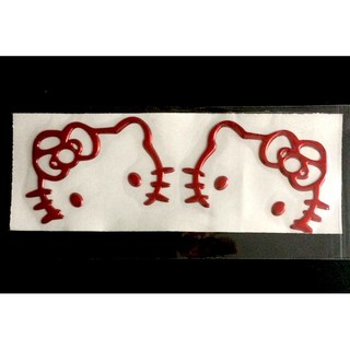 汽車後照鏡裝飾貼紙 個性反光防水耐候 創意造型車身貼 黑白黃多色選, 黑／白／黃, 1個