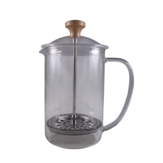 一屋窯 FH-109W 耐熱玻璃法式濾壓壺, 透明, 1個