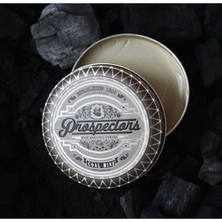 Prospectors Coal Mine Pomade 煤炭髮泥4oz (買一送一支扁梳) 水洗式 無光澤, 1個, 現貨-單瓶（不含梳）銀罐髮泥