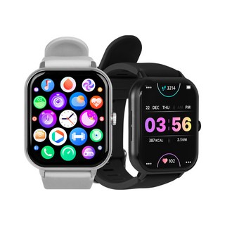 펭카 가성비스마트워치 PSW2004 업그레이드 한글판 통화가능 블루투스 웨어러블 생활방수, 3.5cm, 블랙