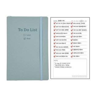 갓생노트 투두리스트 다이어리형 데일리 체크리스트, 하니문 어반블루