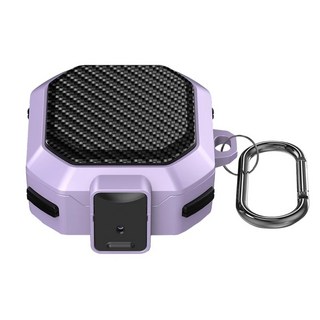 갤럭시 버즈 프로 프로2 fe 라이브 케이스 실리콘 보호커버, 보라색