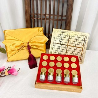 [보자기세트] 추석 공진단상자 한약 용돈박스 보약 돈봉투 현금 이벤트, 20환+보자기세트, 골드