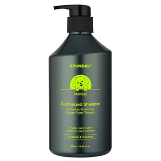 견달 말티즈 전용 어드밴스드 밸런싱 커스터마이즈드 강아지 천연 저자극 애견 샴푸 린스 겸용, 1개, 500ml