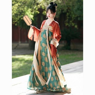 茗月萱 春和國色 新款原創春夏唐製漢服齊胸襦裙複原國風日常套裝