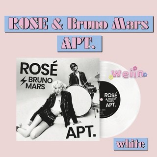 【WEIIN】朴彩英ROSÉ & Bruno Mars [APT.] 7吋黑膠唱片- 感受音樂的獨特魅力, 白
