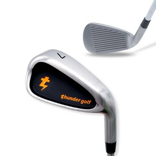 남성용 7번 아이언 골프채 똑딱이 연습용 골프 입문자 일반그립 카본헤드 스틸샤프트 S플렉스 골린이 추천, 1개