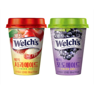웰치스 사과에이드 250ml 0컵, 10개