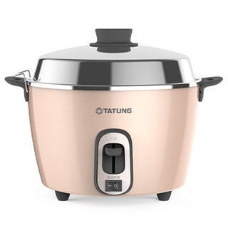 TATUNG 大同 6人份 不鏽鋼 保溫 電鍋 - 奶霜粉 TAC-06R-MBI