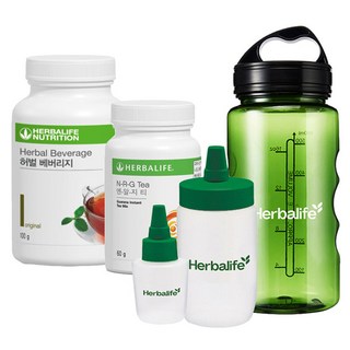 허벌라이프 허벌티+엔알지티+물병 600ml+파우더용기 300ml+티용기 50ml, 100g, 1세트