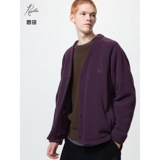 유니클로 니들스 NEEDLES 콜라보 양털 오버사이즈 가디건 후리스