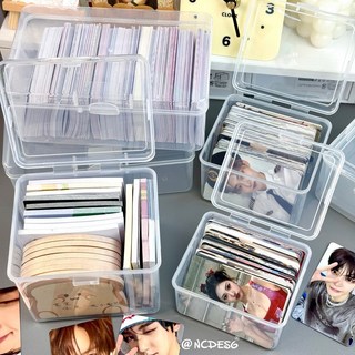 咕卡收納盒 透明卡膜收納盒 桌上貼紙收納, 大號+中號+小號,咕卡收納盒, 1個