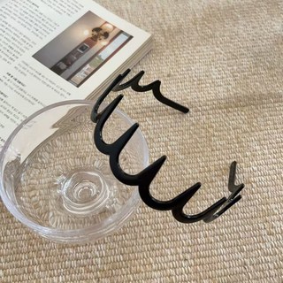 韓國洗臉專用髮箍女2025新款碎髮波浪髮卡高顱頂壓發頭箍百搭髮卡