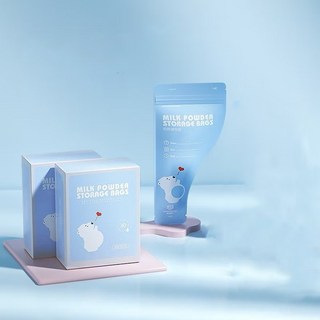 獨立包裝奶粉儲存袋 嬰兒外出便攜式奶粉分裝袋 食品級材質 30入, 藍色, 1個, 300ml