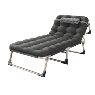 무나난 노삐걱 접이식 침대 68cm 성인 간이침대 조용한 프레임 사무실 낮잠용, 포근한 그레이