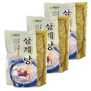 부남 삼계탕 1kg 레토르트 밀키트 대용량 업소 식당용 삼계탕, 3개