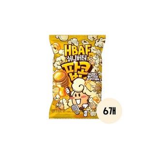 HBAF 허니버터맛 팝콘 영화관팝콘 바프팝콘, 6개, 80g
