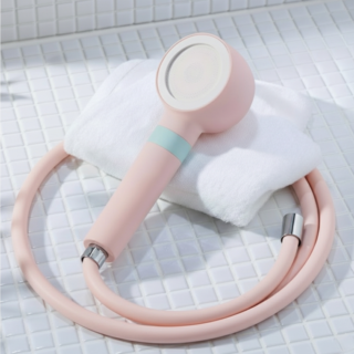 아이너리 저자극 마카롱 필터 샤워기 헤드 세트, 블라썸 핑크, 1개