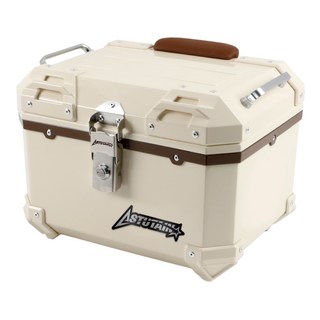 阿斯圖坦 Astutain 30L 塑合金烤漆機車後箱 (米色) 機車後備箱 機車置物箱 機車行李箱, 米