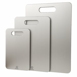 원리버 SUS 304 클린 위생 스텐 도마, 1개, 실버