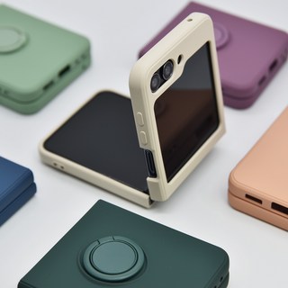 고퀵 컬러 핑거링 매트 실리콘 무광 홀더 고리 케이스