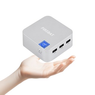 FIREBAT 산업용 가정용 초소형 미니PC T8 PLUS 고사양 미니피씨 N100 8GB 256GB 사무용 주식용 일체형컴퓨터 하이드림엘씨디, WIN10
