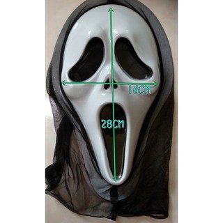 銅板屋 萬聖節兒童面具 驚聲尖叫 黑色巫婆 死神 巫師 鬼臉面具 兒童派對角色扮演, 正常面具1頂