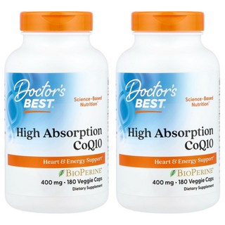 닥터스베스트 고흡수 코큐텐 High Absorption CoQ10 400mg 180정 2개