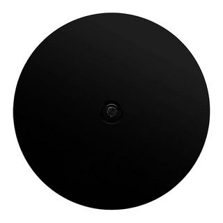 360度旋轉圓盤：手動式塑膠轉盤，適用於植物、花盆、鹿角蕨展示及花藝創作, 黑色　標準款 ７.５×１cm, 1個