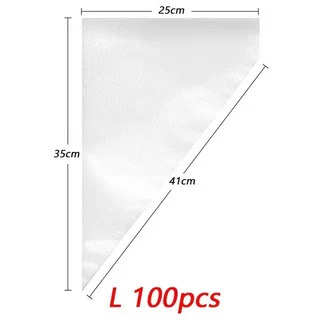 일회용 패스트리 백 케이크 크림 아이싱 파이핑 디저트 쿠키 장식 도구 주방 베이킹 액세서리 100개