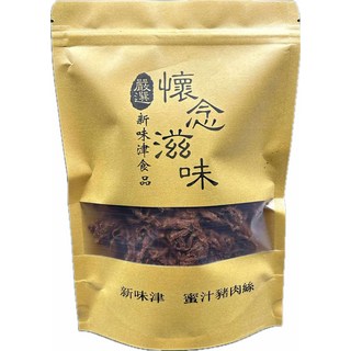 新味津蜜汁豬肉絲袋裝 寶寶零食 獨立包裝 無防腐劑 外出攜帶方便, 230g, 1個, 蜜汁