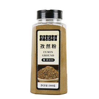 孜然粉380g燒烤調料家用調味料撒料醃料香料燒烤撒料小喫, 1個, 孜然粉380g