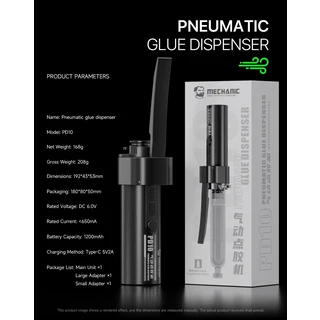 MECHANIC PD10 전기 접착제 디스펜서 수리 도구 세트 휴대폰, 01 PD10