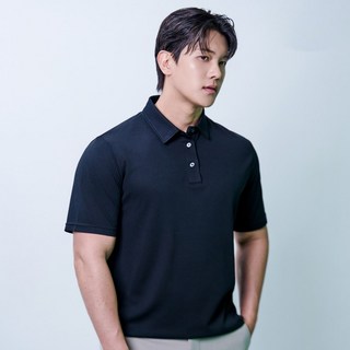 디바라 자동넣입 페이크드랍 PK 골프 반팔 카라티 티셔츠