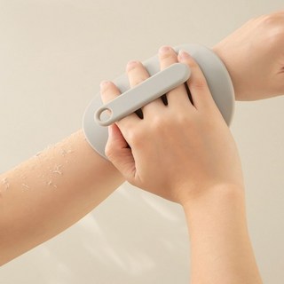 소픽 실리콘 무통증 때밀이 타올, 핑크, 1개, 1개입