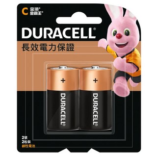 金頂 金霸王 DURACELL 2號C 鹼性電池 - 1入/2入裝, 1個, 1入