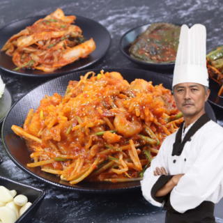 먹사부 [살가득] 푸짐한 간편 손질 순살 아구찜 밀키트 아귀찜 양념 콩나물 미나리 해물 오징어 새우 포함 세트, 1세트, 1.5kg