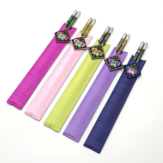 한국민예사 한국 기념품 진공 젓가락 5조 세트 6종 외국인 선물 korean chopsticks set, 04 전통 커버