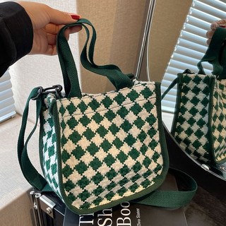 今年流行包包女2025時尚斜挎包女ins百搭手提包大學生上課單肩包, 绿色