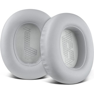 SOULWIT 교체용 이어패드-호환 모델 JBL E65/E65BT/E65BTNC/Live 650/660/770 Duet NC 오버이어 헤드폰 소음 차단 폼 두꺼운 패딩 1쌍, Protein Leather, Grey