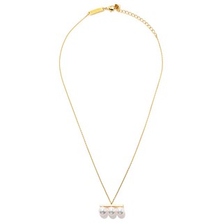 타사키 밸런스 네오 컬렉션 18K 옐로 골드 아코야 펄 펜던트 네크리스