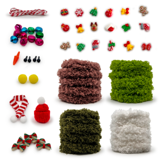 모롤 모루인형 만들기 옷 부자재 DIY 키트 4종, 1세트