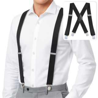 로아앤 무압박 고탄성 멜빵 서스펜더