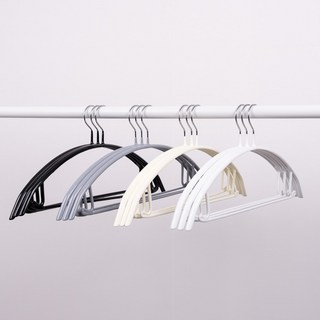 할메이드 어깨뿔방지 셔츠 맨투맨 니트 논슬립 옷걸이, 그레이, 10개