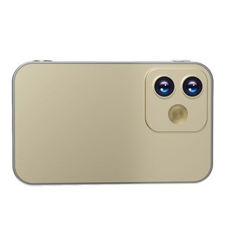 星宇航空 聯名 柳丁平果 17 聯名款 CCD 相機 手機傳輸 高解析度, 1個, 按鍵金色【拍照視頻+音樂濾鏡+可傳手機】套餐一【256G記憶體卡/可拍10w張】