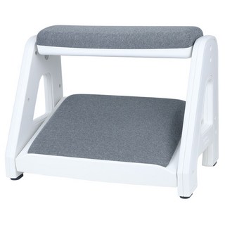 피치트렌디 풋쉬풋쉬 발받침대 사무실 사무용 국산 발받침 컴퓨터 책상 다리받침대 수유발판, 화이트, 그레이
