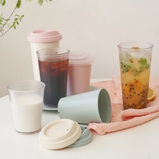 리유저블 친환경 다회용컵 플랫리드, 1개, 퓨어(반투명)