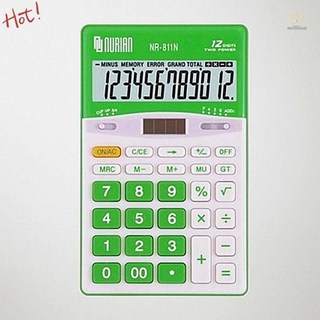SCS 누리안 계산기 NR811N 12자리 10개입 탁상용 각도조절 컬러선택 오피스데스크용, 본상품