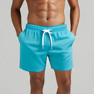 TERRYPAPA 남성 컬러핏 수영복 반바지 / 여름 비치웨어 필수템, 아쿠아