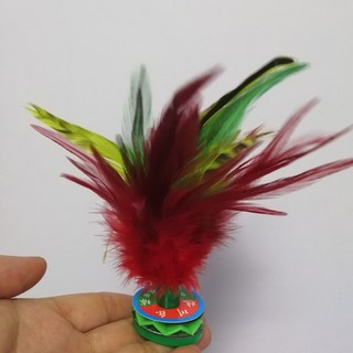 臺灣熱選 毽子 兒童小學生比賽專用 羽毛耐踢毛毽球 老式鍵 大人運動腱 鷄毛毽子, 大號彩色1個, 1個